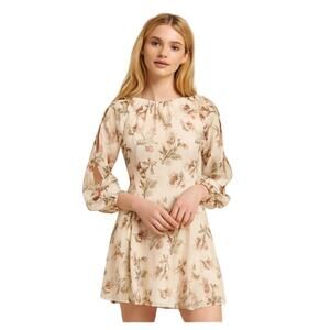 SACHIN + BABI Dress Size 0 Evening Gown NEW Bevvy Dress Floral Mini Cream